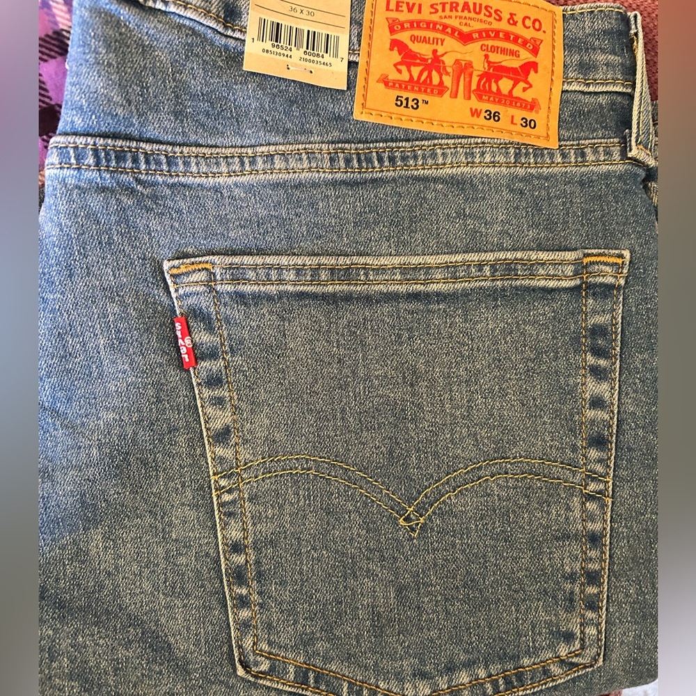 Levi's Men's Slim Straight Denim Jeans - Brand New
